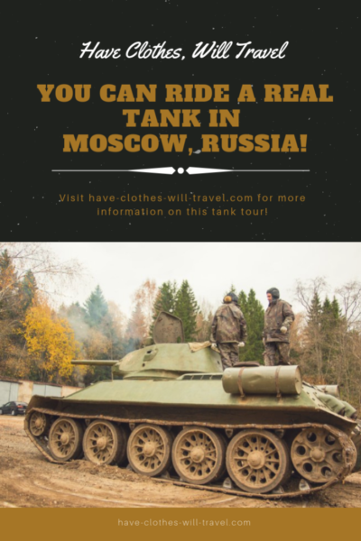 Tank Ride and Shooting Tour in Moscow Russia