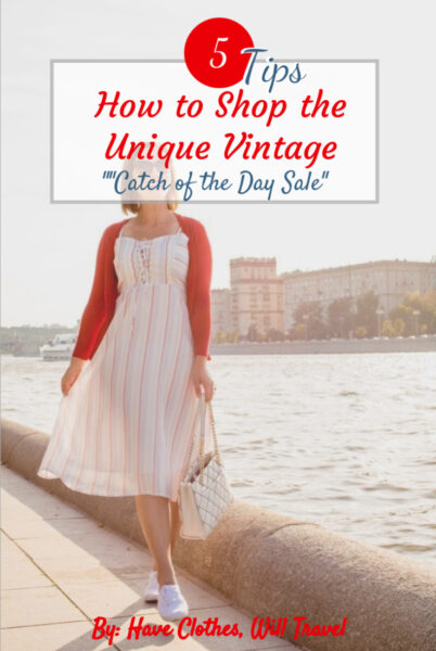Trying Out a Unique Vintage “Catch of the Day” Dress