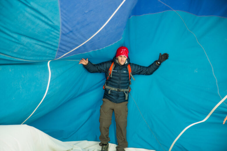 Landing the balloon