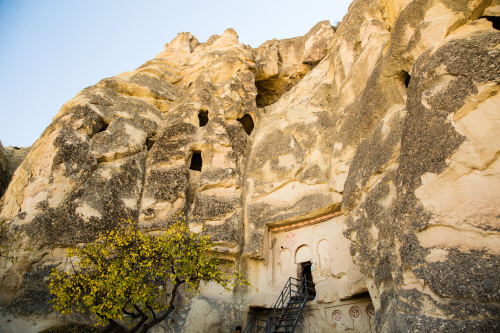 A wide angle view of Goreme Open Air Museum.