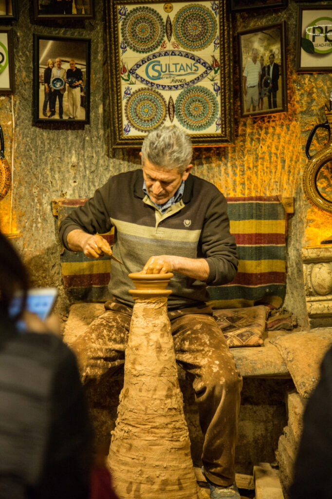 pottery demonstration in Cappadocia