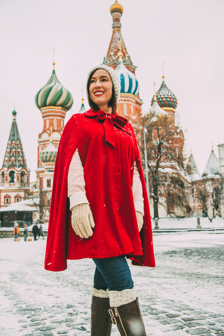 Red Cape at St. Basil's Cathedra