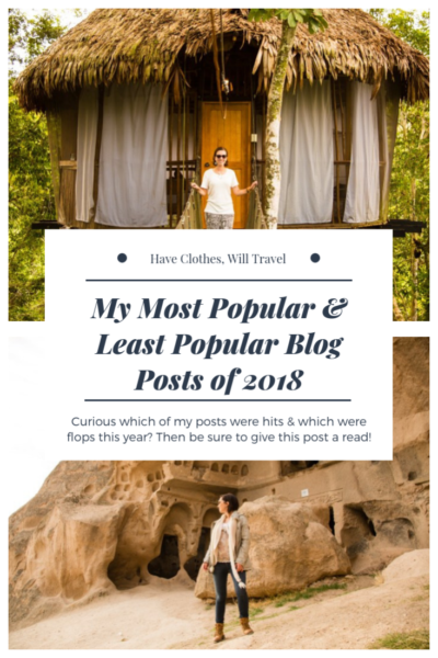 Have Clothes, Will Travel Most Popular & Least Popular Blog posts of 2018