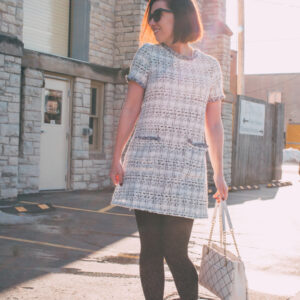 Styling a Tweed Dress for Spring