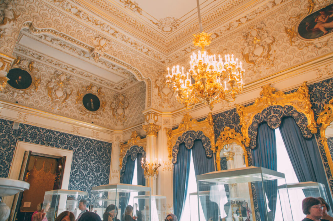 The Blue Room inside Shuvalov Palace