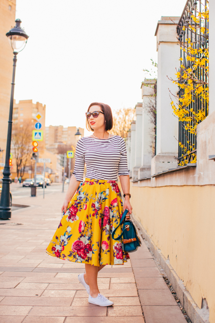 Pattern & Print Mixing - How to Wear Stripes & Florals Together