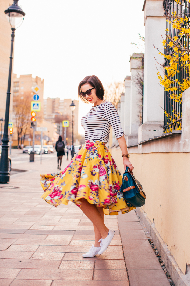 Pattern Print Mixing How to Wear Stripes Florals Together