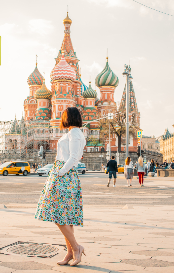 Outfit Fun in Russia - Featuring a Nesting Doll Dress 