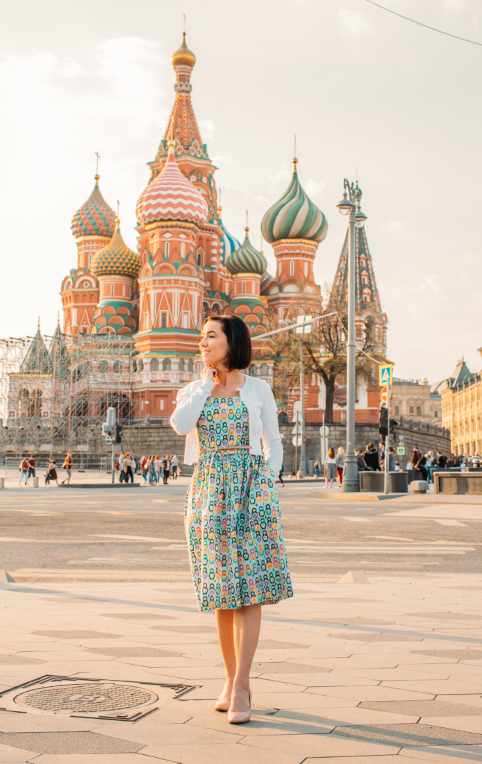 Outfit Fun in Russia - Featuring a Nesting Doll Dress