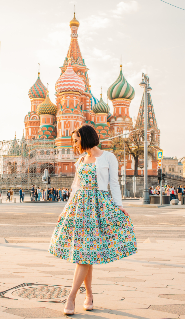 Outfit Fun in Russia - Featuring a Nesting Doll Dress