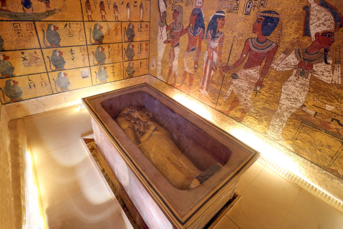 Luxor, Egypt, May 25, 2023 - Tomb of Tutankhamun, Luxor, Egypt