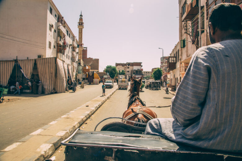 carriage ride in Edfu