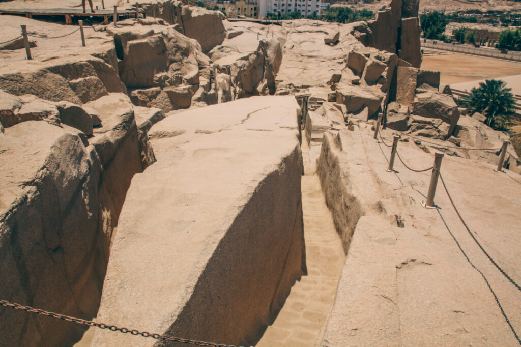 The unfinished obelisk in Aswan, Egypt.