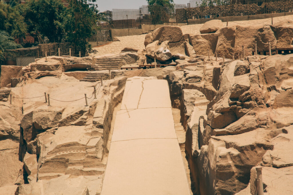 The unfinished obelisk in Aswan, Egypt.