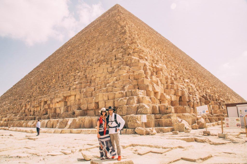 Pyramid Scene Behind the Scenes of My Pyramids of Giza Photos