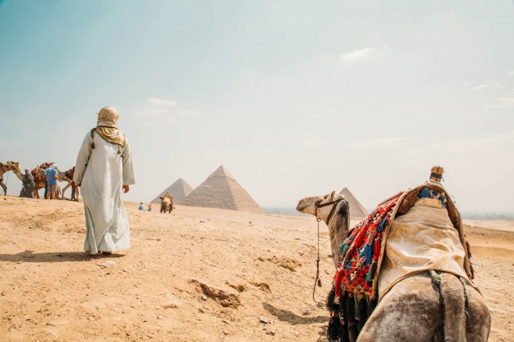 Pyramid Scene Behind the Scenes of My Pyramids of Giza Photos