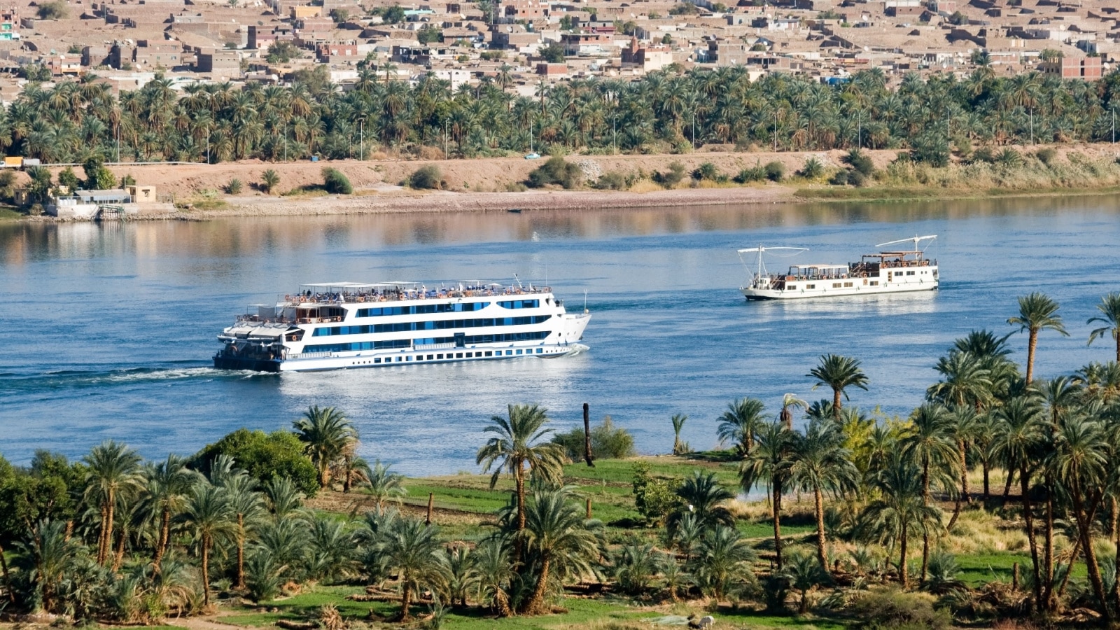 Cruise ship on Nile River