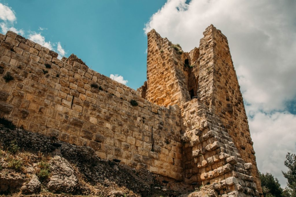 A view of the Ajloun Castle in Jordan.