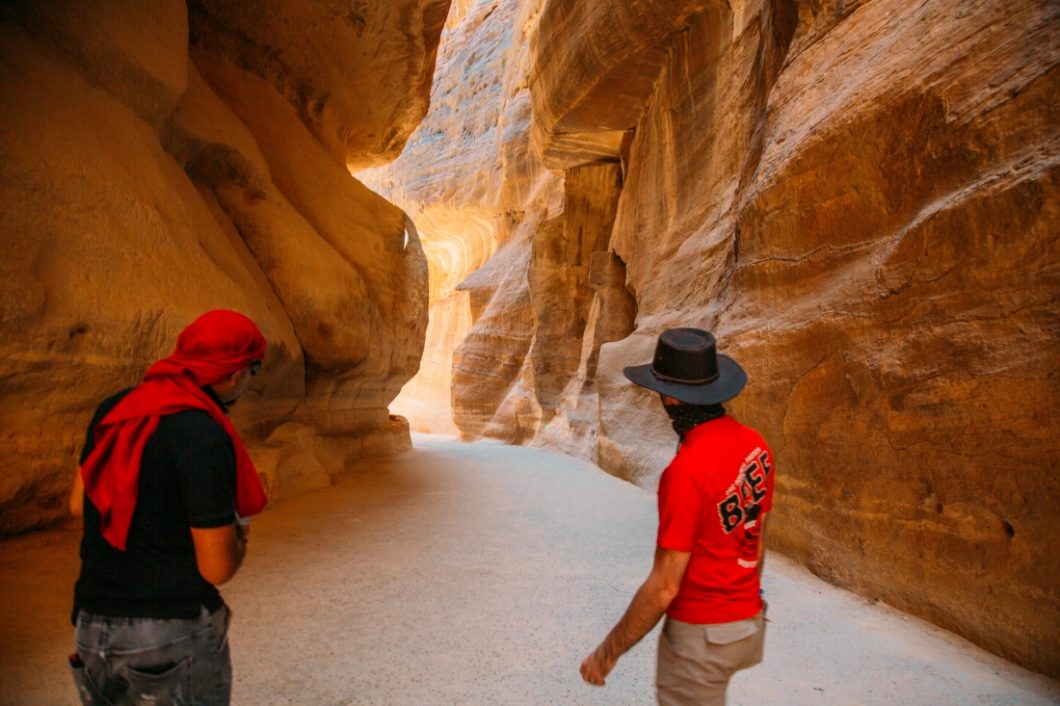 Our guide teaching us everything you ever wanted to know about Petra.