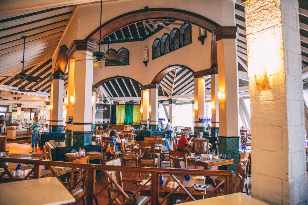 Sandals Negril Breakfast Dining Area