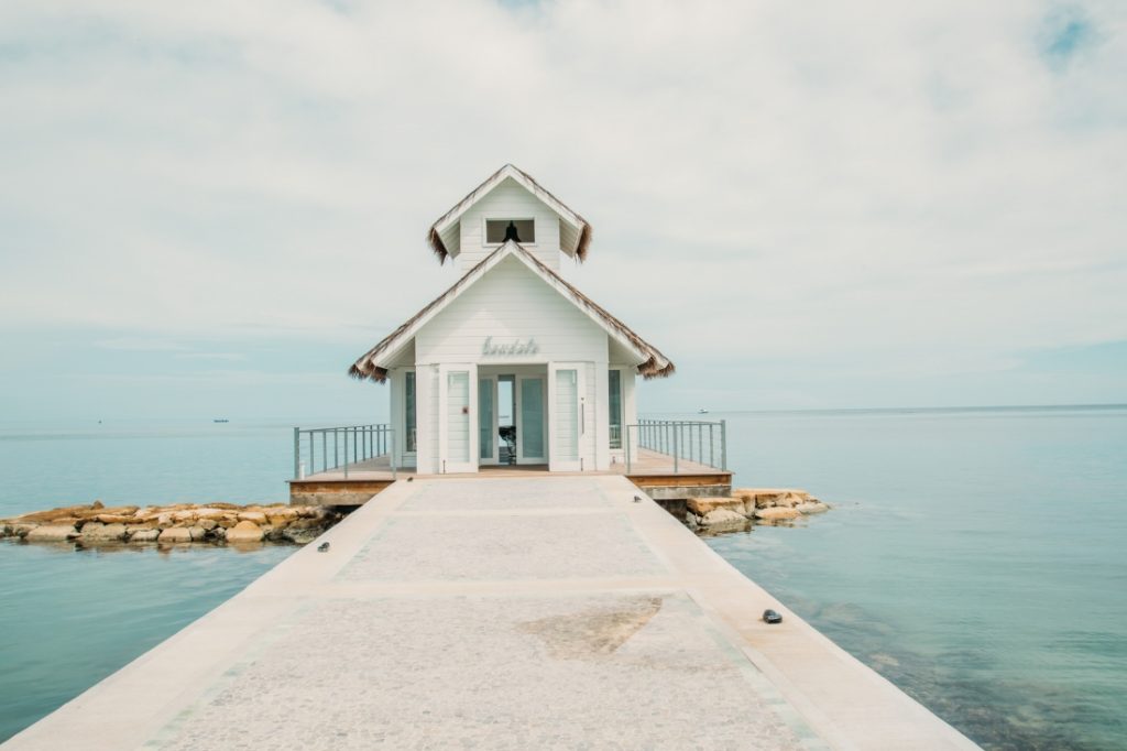 The over-the-water-wedding chapel