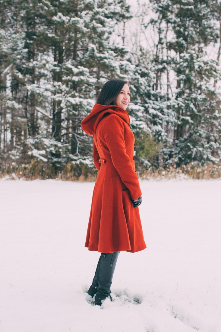 Beautiful & Warm Swing Coat for Winter Adventures in Wisconsin 