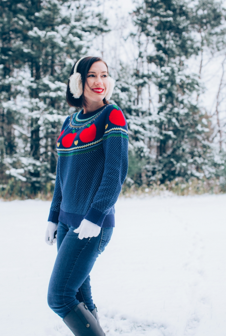 ModCloth Apple sweater