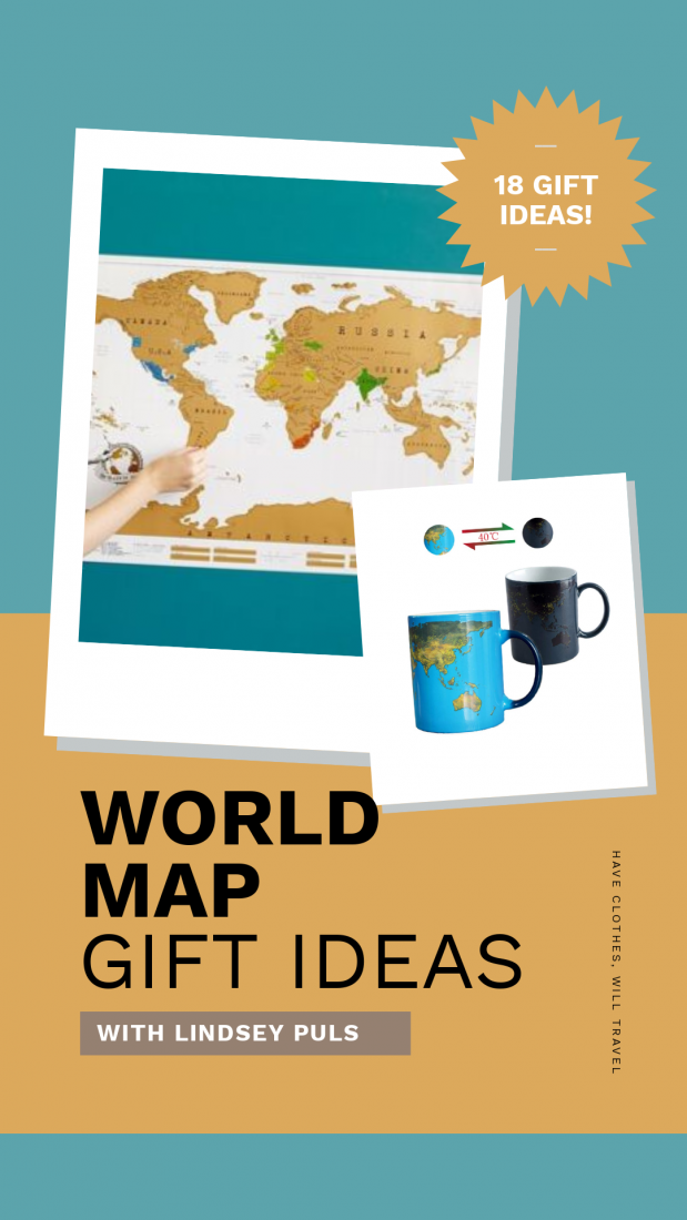 18 World Map Gift Ideas for Travelers + Giveaway!