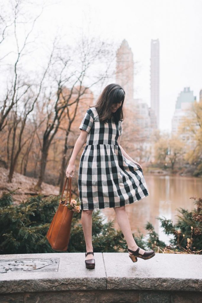 Eloise Dress - Black and White Gingham // SUSTAINABLE BRAND ALTERNATIVES TO MODCLOTH