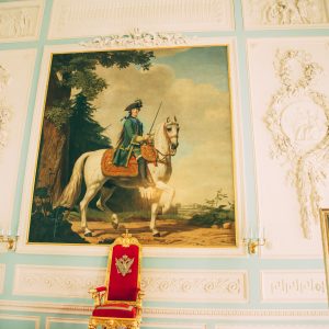 Inside the Grand Peterhof Palace.