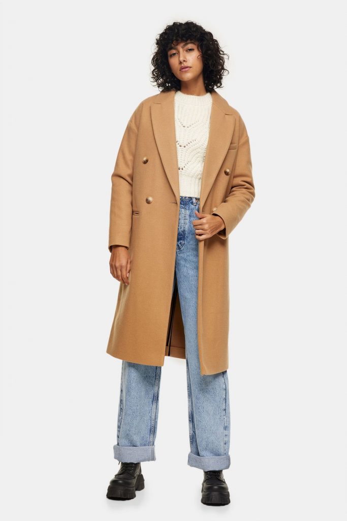 Camel Classic Double Breasted Coat