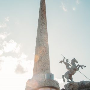 Victory Memorial inside Victory Park in Moscow.