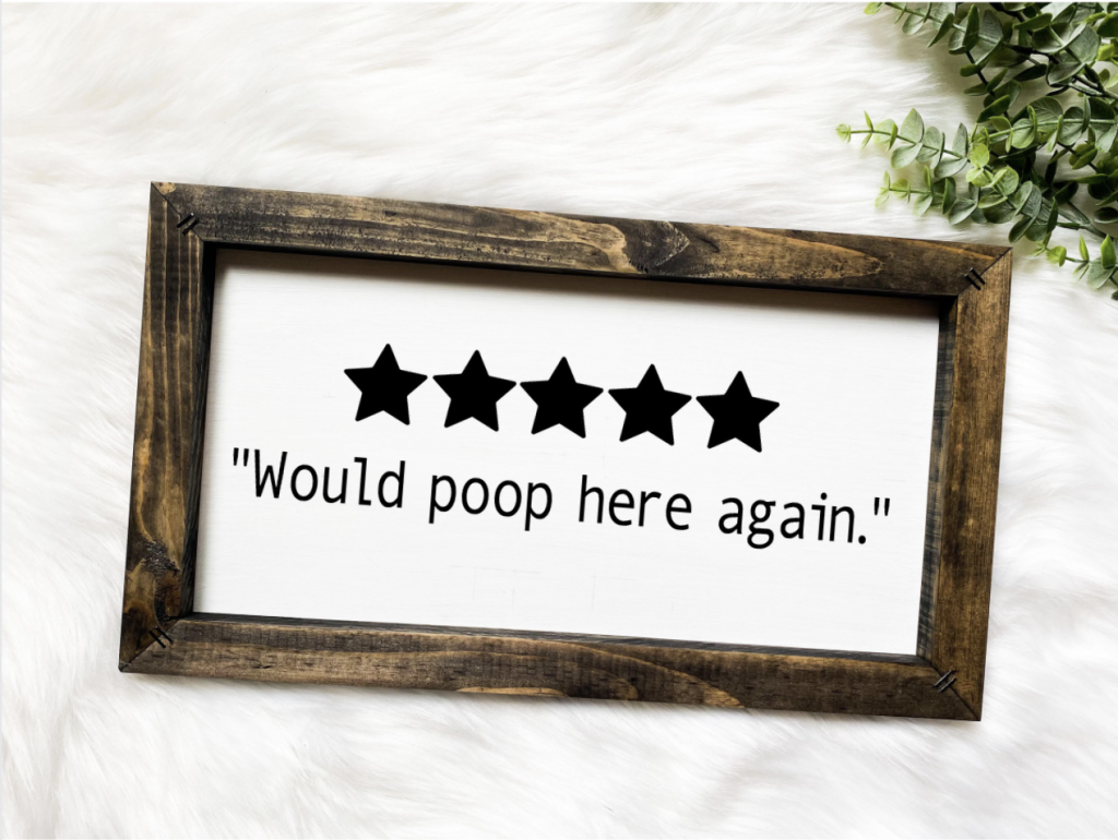 Route 32 Designs - Funny bathroom sign