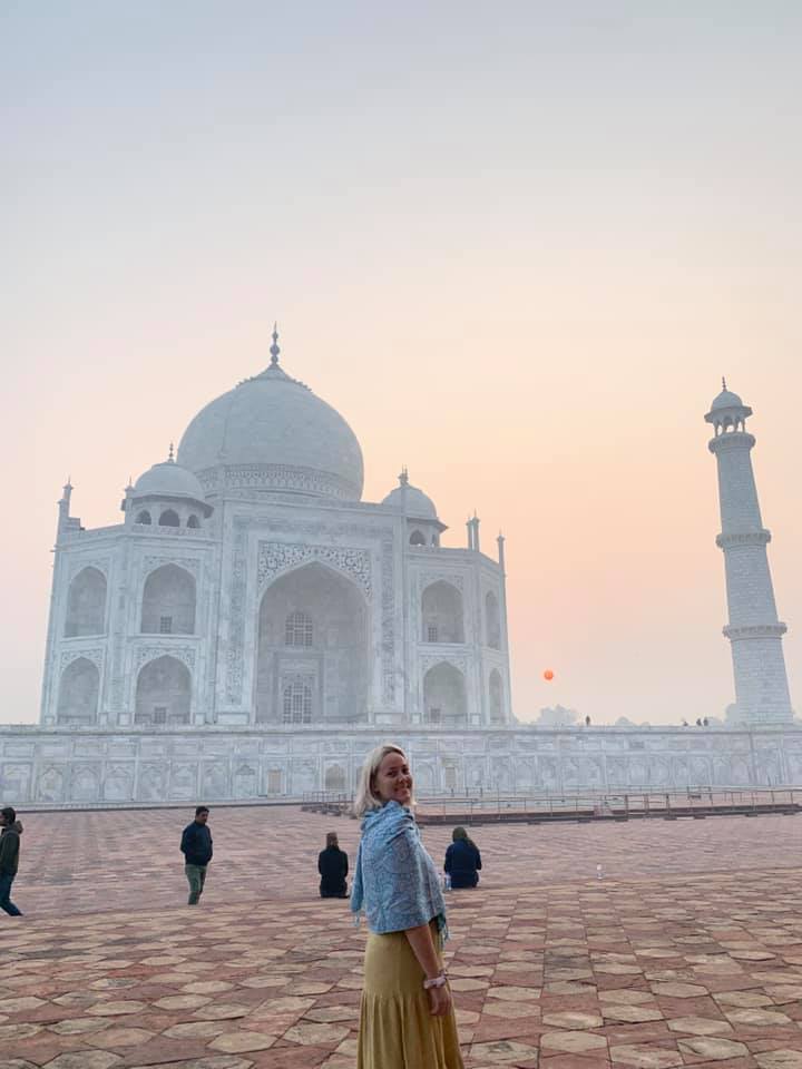 Photo of Tayla James at the Taj Mahal 