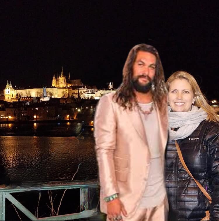 Funny Jason Momoa travel photo edit