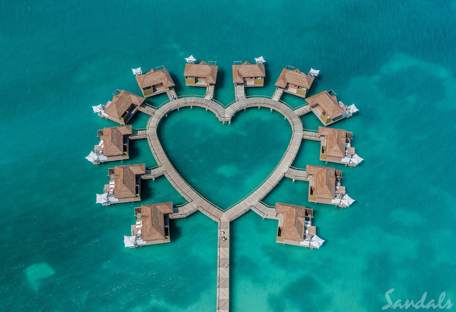 Sandals South Coast Whitehouse Jamaica overwater bungalows luxury resort in the Caribbean