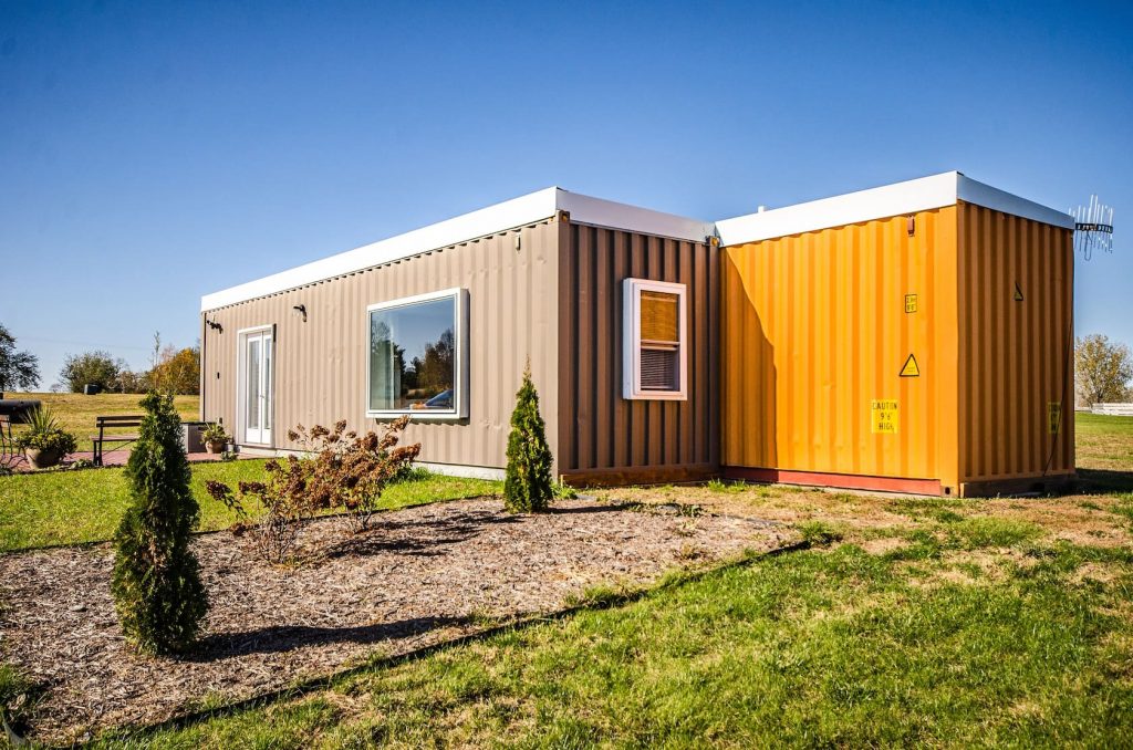 Shipping container tiny house in Wisconsin