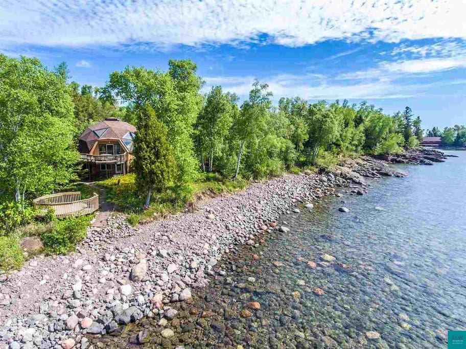 Geodesic Dome Cabin on Lake Superior