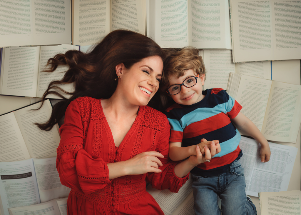 balancing grad school and motherhood - Lindsay of Anchored in Elegance with son Hudson