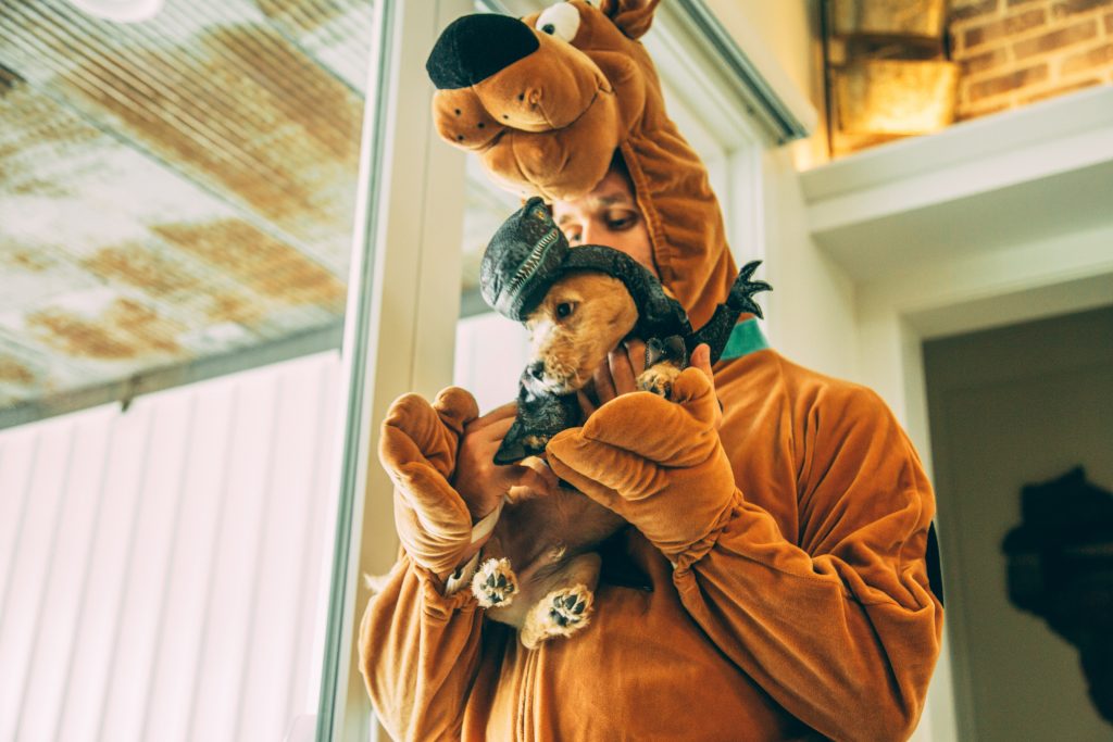 Buddy and Zac in their Halloween costumes