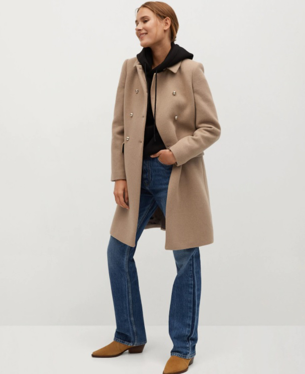 Wool double-breasted coat REF. 77047878-BOMBONS-LMCurrent price