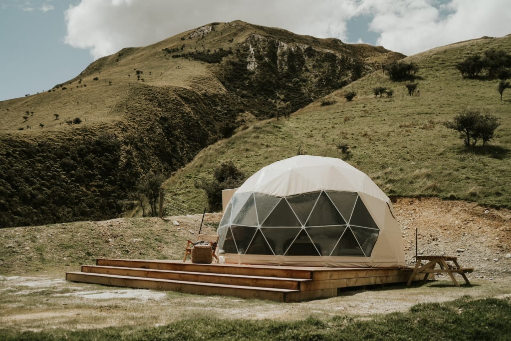 Geodesic dome with spectacular view!