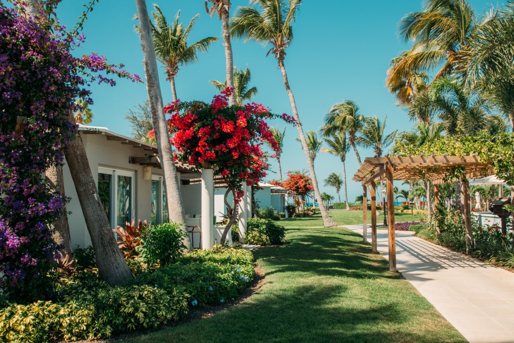 The walkout villas in the Caribbean Village