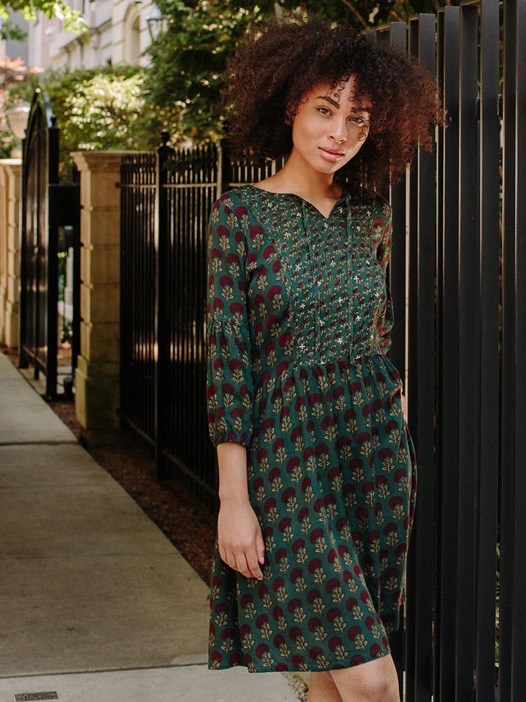A breezy bohemian dress that’s easy to style and easy to wear
