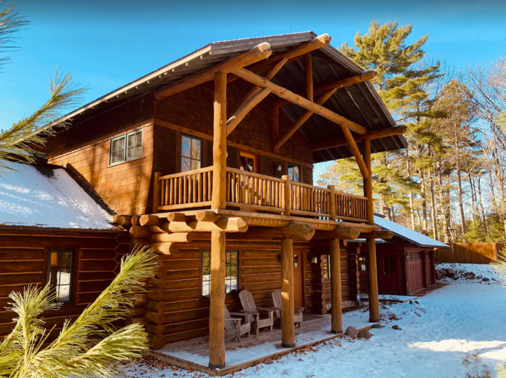 Architect-designed cabin with stunning views and hot tub Hayward WI VRBO rental