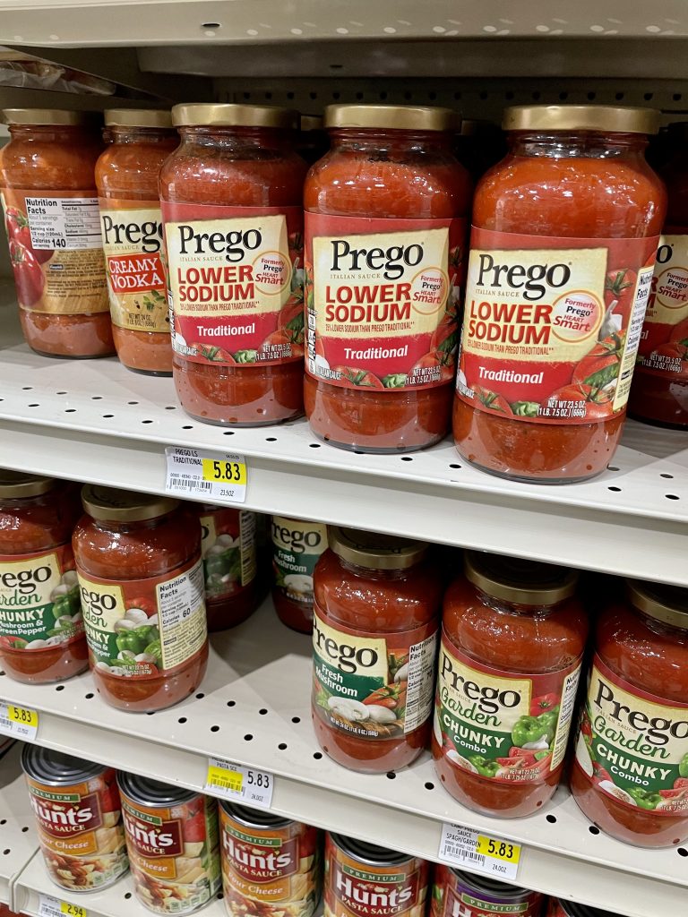 Prego Grocery Prices in Turks and Caicos