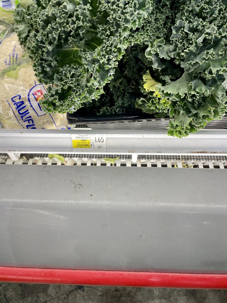 Kale Grocery Prices in Turks and Caicos