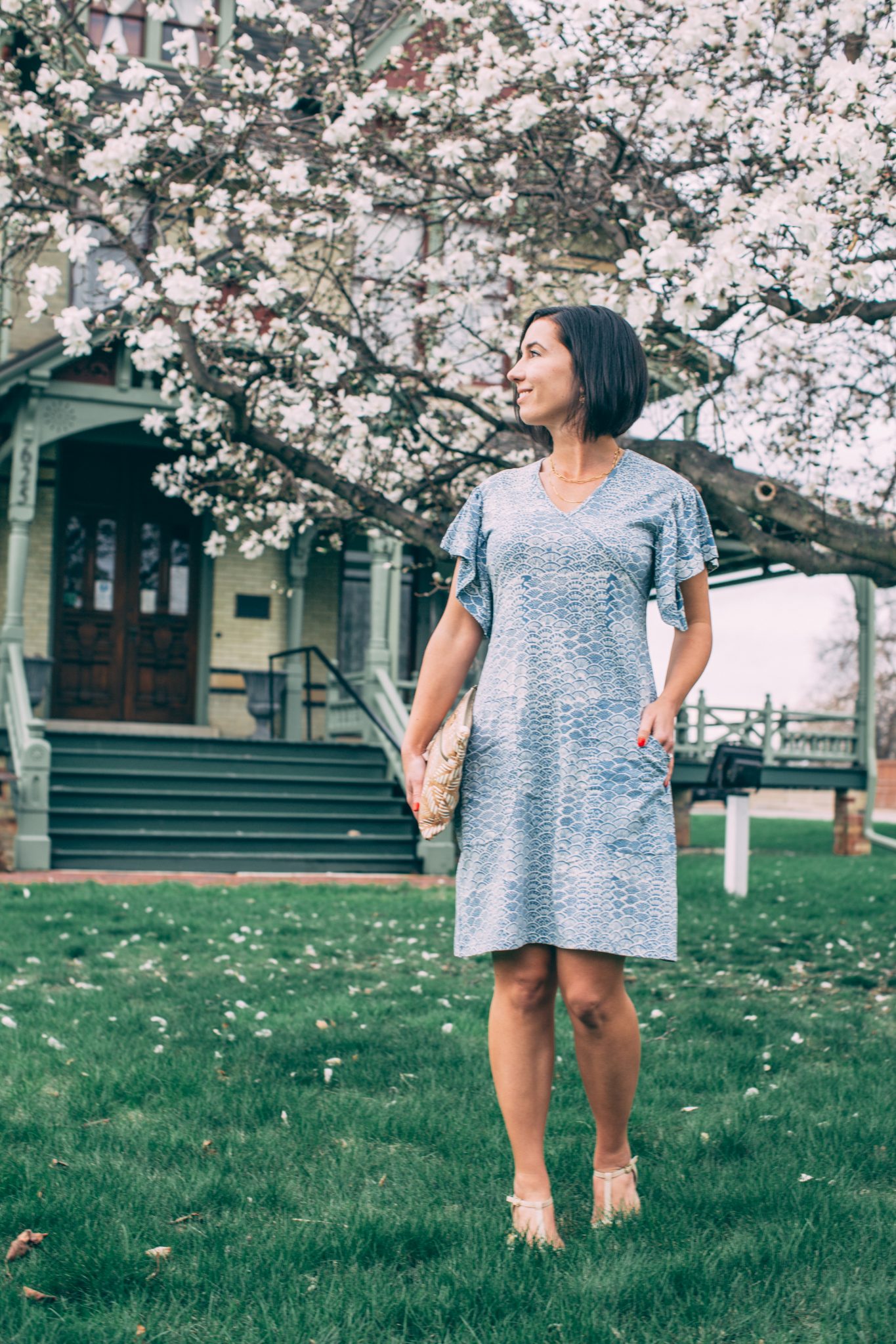 Blue Peacocks Organic Jersey Dress