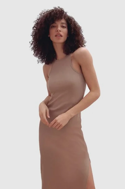 RASHA RIBBED JERSEY DRESS