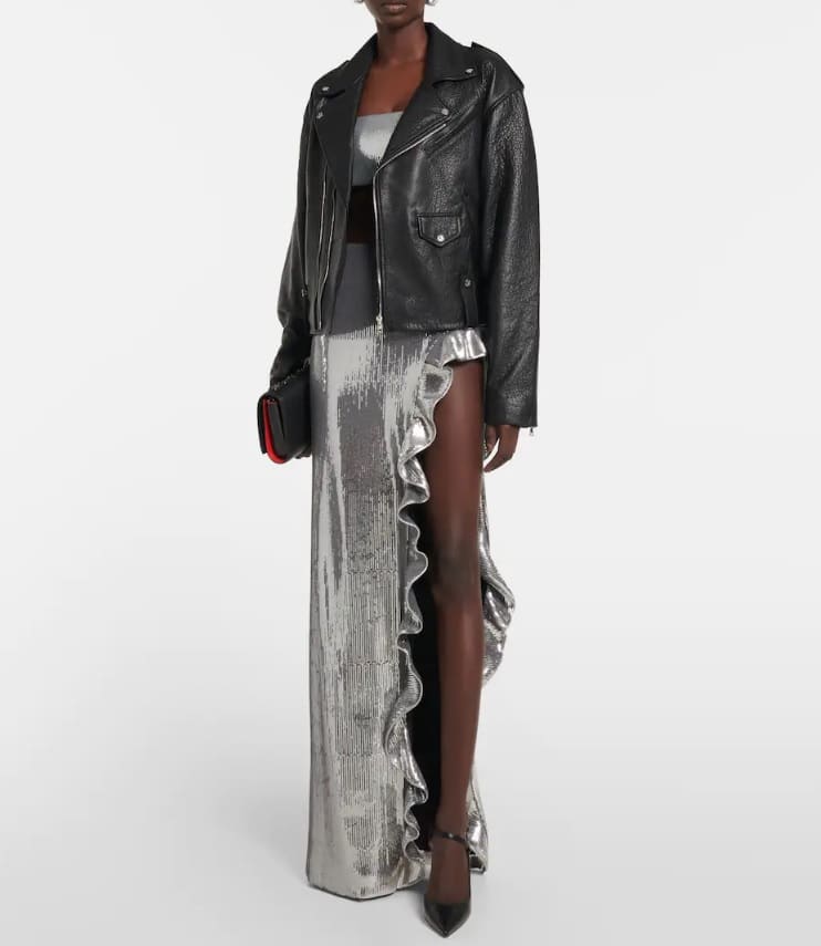 DAVID KOMA
Oversized leather jacket